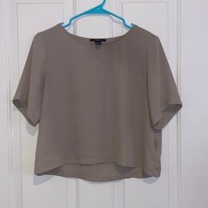 Chiffon tan t-shirt